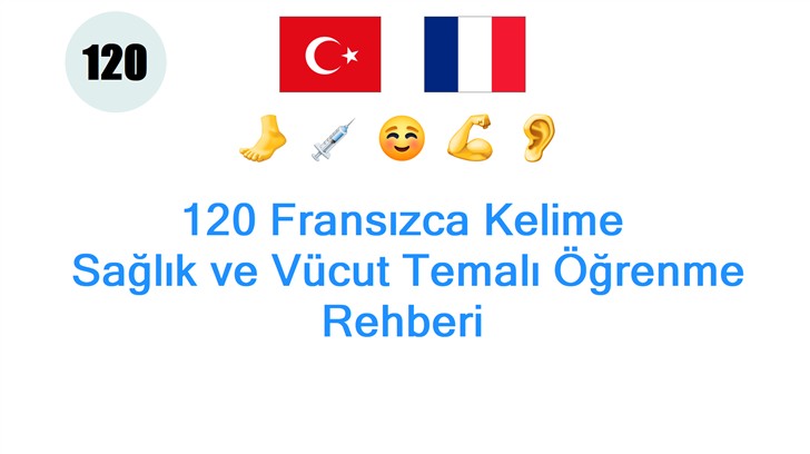 120 Fransızca Kelime: Sağlık ve Vücut Temalı Öğrenme Rehberi